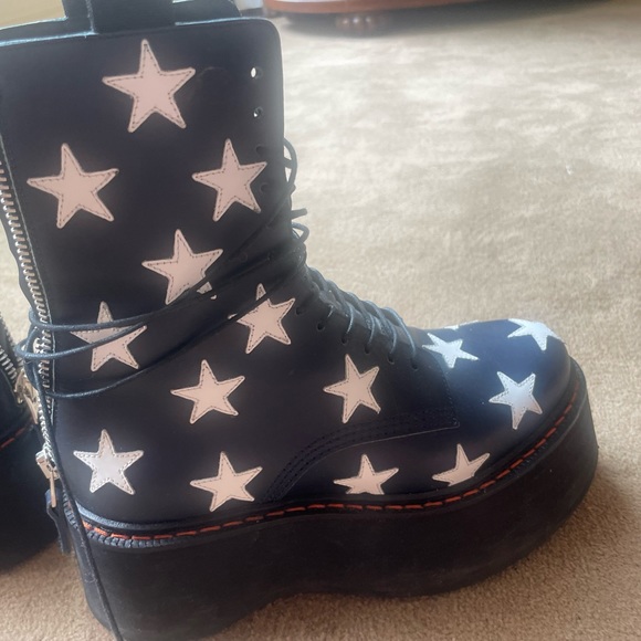 R13 double stack platform star boots. RARE find. Size 37. Worn once. - Picture 2 of 10